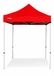 Ambitent Easy-up Partytent Reservedak ALU 2x2 m – PVC 450 g/m², waterdicht, zonder frame - Rood