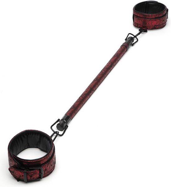 Fifty Shades of Grey - Sweet Anticipation Spreader Bar with Handcuffs - Red