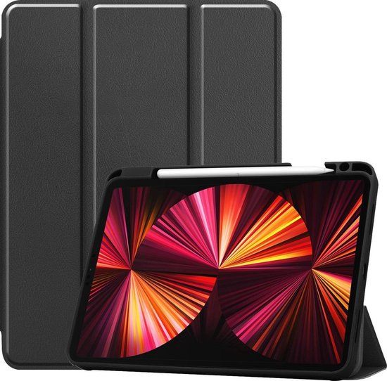 BASEY. Hoesje voor iPad Pro 11 inch (2021) - Book Case - Zwart