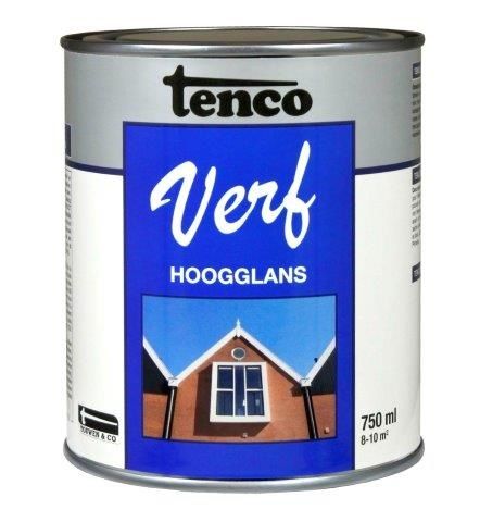 Tenco TencoVerf Dekkend Hoogglans Zwart RAL 9005 - 0,75L