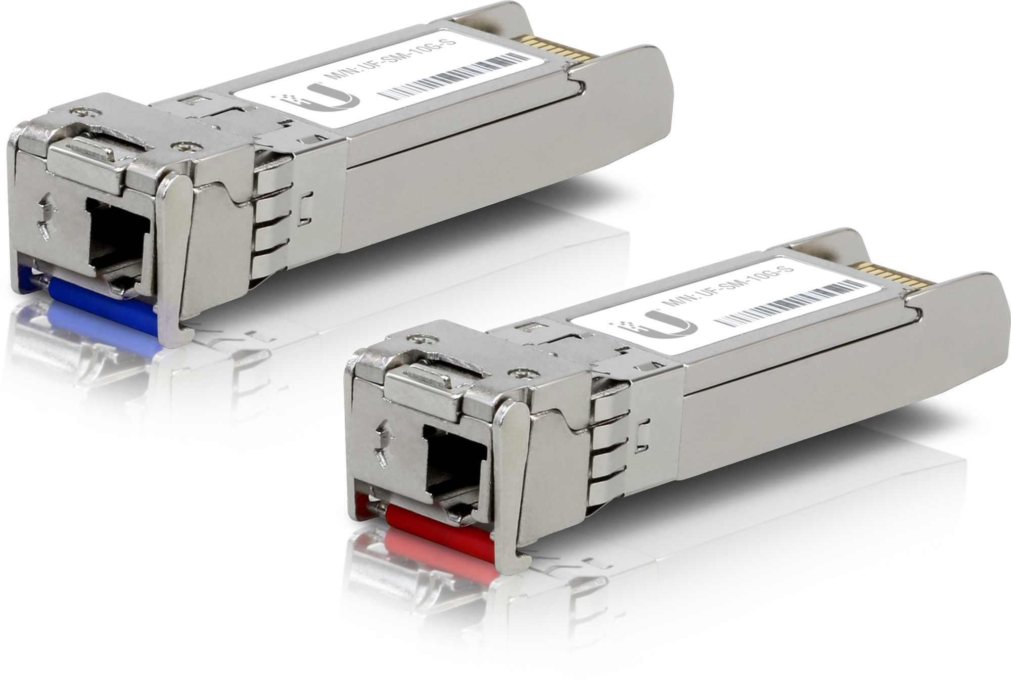 Ubiquiti UF-SM-10G-S - Netwerk transceiver module - aluminium, blauw, rood
