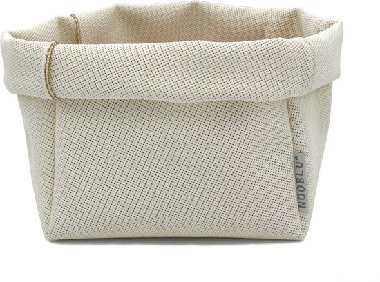 NOOBLU Opbergmandje ZAQ - Maat Large - Ecru - Wasbaar mandje
