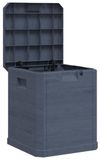 Boîte de rangement de jardin 90L en anthracite