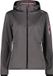 CMP Dames wandeljack met capuchon, fleece, grijs/roze, XXS