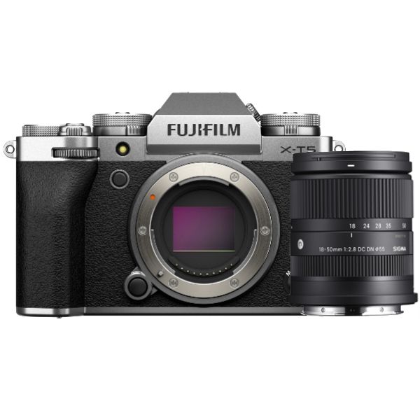 Fujifilm X-T5 Silver + Sigma 18-50mm F/2.8 DC DN Contemporary Fujifilm X