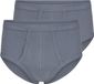 Beeren heren slip - 2 pack - donkergrijs - katoen - ondergoed klassiek - onderbroeken L