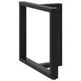 vidaXL Eettafelpoten - 2 stuks - T-vormig - 70x35x(72-73) cm - Staal - Zwart