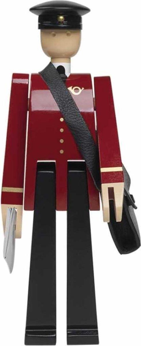 Kay Bojesen Postman Einar Speelgoed - Zwart/Rood - Hout