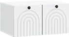vidaXL Meuble TV mural Blanc 59,5 x 41 x 30 cm Bois traité