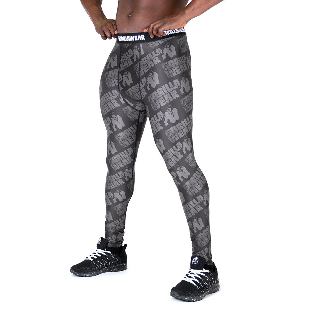 Gorilla Wear San Jose Men's Tights - Black/Gray - XXXL