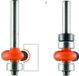 CMT Radiusfrees, HM, met lager, Z2, R=5, Ø 22,7 x 10/57 mm. S=Ø6