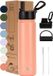 VANN® Bouteille à boire en acier inoxydable à 3 parois 650 ML avec paille pour adultes – Avec 5 accessoires – Thermos – 24 heures froid/12 heures chaud – Corail – VANN Ultimate Bottle®