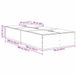 vidaXL Opbergbedframe Zwart Eiken 90 x 200 cm