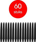 Merkloos / Sans marque Darts Shafts Set - 60 Pieces - Black - Nylon - Inbetween