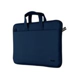 Trust Bologna - Sacoche pour ordinateur portable 14 pouces - PET recyclé - Compartiment rembourré pour ordinateur portable - Bandoulière - Bleu