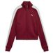 PUMA T7 ALWAYS ON kort trainingsjack voor dames S, Garnet Glow Créme De Mint Red Green