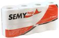 Semy Top Toiletpapier, 3-laags, 250 vellen recycling wit, 7-pack (7 x 8 stuks)