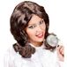 Widmann D0591 - Jaren '70 Pop Star Pruik, Volwassen Vrouw, Disco Fever, Beroemdheid, Muzikant, Rock, Carnaval, One Size, Bruine kleur