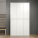 Trendteam Opbergkast - Garderobekast - Multifunctionele kast 6-deurs - Wit 111 x 191 x 34 cm