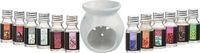 Atmosphera Geurolie flesjes mix-set van 12 stuks - Aromabrander en flesjes van 10 ML - Geurbranders