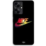 Nike Hoesje voor Xiaomi Redmi 13C 5G Nike-logo in kleur met zwarte voorkant Maniacase