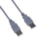 PremiumCord USB 2.0 High Speed kabel M/M 5m, A-stekker naar A-stekker, USB-verbindingskabel voor HDD enz., dubbel afgeschermd, AWG28, kleur grijs, lengte 5 m, ku2aa5