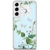ERT GROUP mobiel telefoonhoesje voor Samsung S22 origineel en officieel erkend Babaco patroon Flowers 030