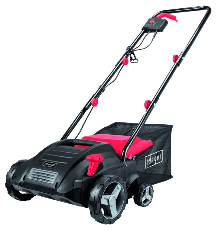 Scheppach SC32 Verticuteermachine - 1500W - 32cm - 30L - Zwart/Rood