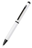 Unlinne Hexagon Stylus Ballpoint Pen, White, Aluminum, Blue Ink, Touchpen Tip, 1 Piece
