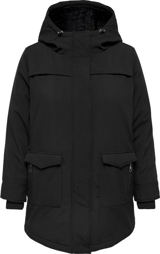 ONLY CARMAKOMA CARMAASTRICHT SOFTSHELL PARKA OTW NOOS Women's Jacket - Size S - Black