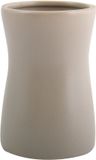 MSV Tandenborstelhouder Palma – Badkamertumbler voor Tandenborstel en Tandpasta – Badkameraccessoires – Taupe – 8 x 12 cm