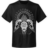 Hysteria Ink T-shirt - Valknut 3 Raven - S tot 4XL - voor Mannen - zwart
