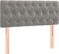 vidaXL Hoofdbord 90x7x78/88 cm fluweel lichtgrijs