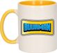 Bellatio Decorations Koffie/Thee Mok voor je Buurman - Beste Buurman - Geel - 300 ml