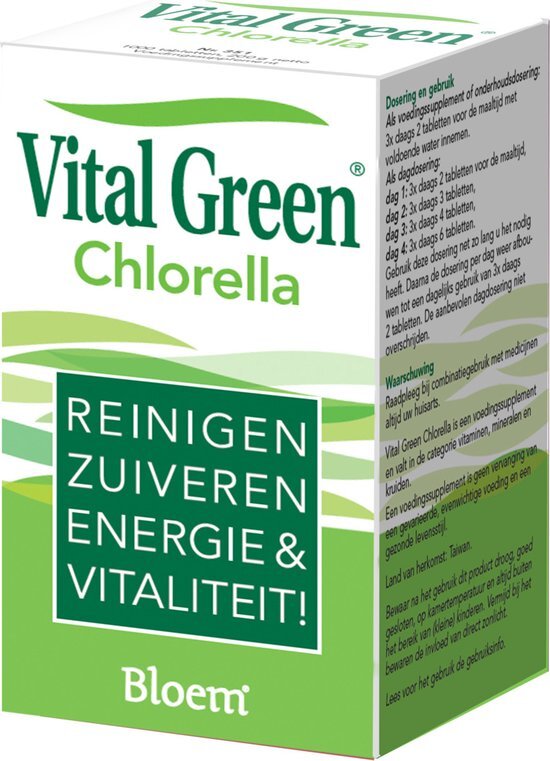 Bloem Vital Green Chlorella Tabletten 600st