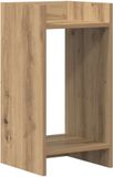 vidaXL Plantenstandaard Artisanaal eiken 30 x 30 x 60 cm bewerkt hout