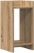 vidaXL Plantenstandaard Artisanaal eiken 30 x 30 x 60 cm bewerkt hout