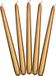 Merkloos Partydeco Dinerkaarsen - licht goud - 10 stuks - 24 cm
