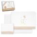 Interbaby - Beddengoedset voor kinderbed, 60 x 120 cm, 100% katoen, warm, zacht, inclusief hoeslaken, dekbedovertrek en kussensloop, ideaal voor de winter, olifantenballon, hart, wit/beige