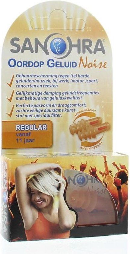 Sanohra Oordoppen Muziek Volwassenen - 1 paar - Transparant