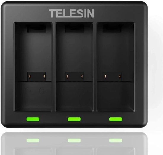 Telesin Triple batterij oplader voor 3 batterijen - GoPro Hero 13