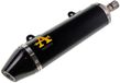 Arrow Thunder Dark Um Dsr 125 Ex 18-20 (4t)/sx-rx 125/xsm/xtm 125 Aluminium&carbon Gehomologeerde Uitlaatdemper Zwart Homologated