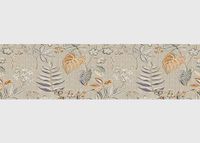 AG Design AWB 8432 Zelfklevende rand, bloemenornamenten, zelfklevende decoratie voor muren, meubels, behang, wandbekleding en deuren, folie, meerkleurig, breedte 500 cm x hoogte 14 cm