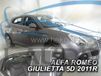 Heko Team Heko Alfa Romeo Giulietta getinte zijwindschermen - 4-delige set - 5-deurs model vanaf 2010 - 2020
