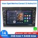Awesafe Autoradio - Geschikt Voor Opel Meriva Corsa C D Astra G H - Draadloos Apple Carplay & Android Auto - Android 14 - Radio met navigatie - 7 inch HD touchscreen - Ram 2GB + Rom 64GB - Zwart