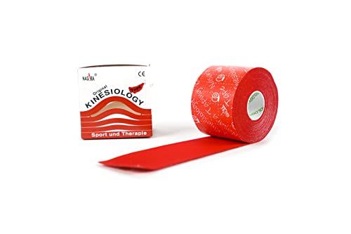 Nasara Kinesiologie Tape Original (5 cm x 5 m), rood