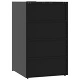 Abri pour 1 conteneur 69x79x117 cm acier noir