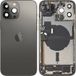 Apple iPhone 13 Pro Max Battery Cover, with Middle Housing, Complete Parts, Black (Graphite), Premium Swap
