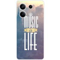 Xiaomi Redmi Note 13 5G Bedrukt siliconen hoesje Music is life