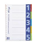 Pardo 650501 scheidingsbladen, 5 kleuren